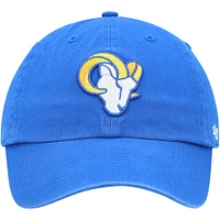 Men's '47 Royal Los Angeles Rams Clean Up Primary Logo Adjustable Hat