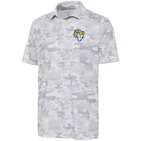 Men's Antigua White Los Angeles Rams Collide Polo