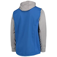 Men's Dunbrooke Royal/Gray Los Angeles Rams Big & Tall Alpha Full-Zip Hoodie Jacket