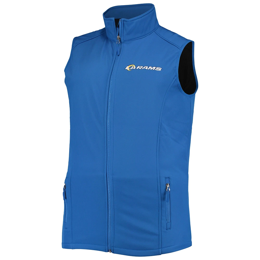 Men's Dunbrooke Royal Los Angeles Rams Big & Tall Archer Softshell Full-Zip Vest
