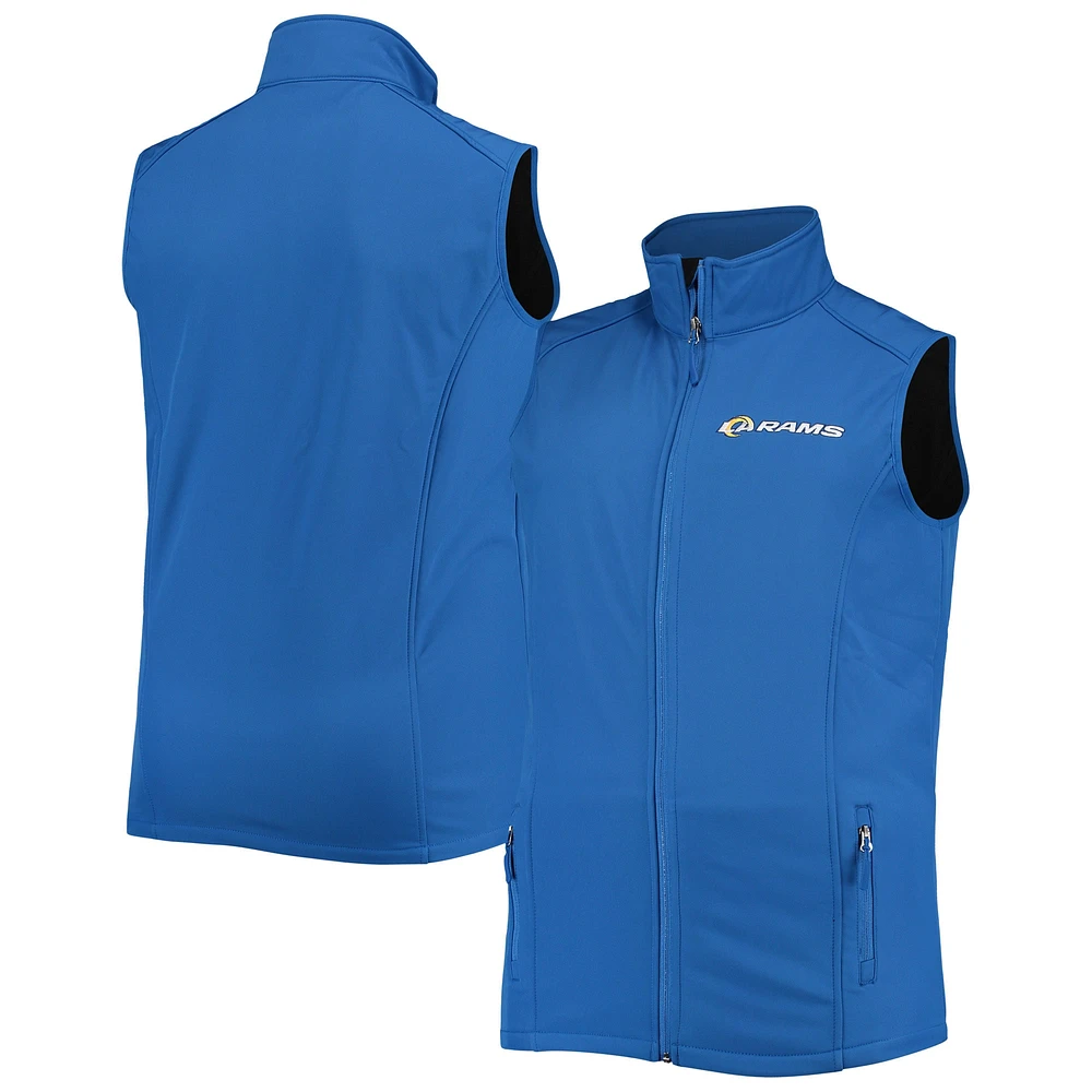 Men's Dunbrooke Royal Los Angeles Rams Big & Tall Archer Softshell Full-Zip Vest