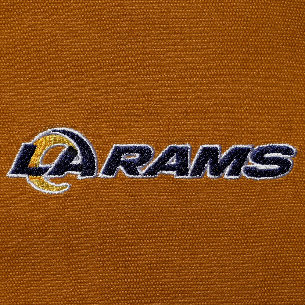 Men's Dunbrooke Tan Los Angeles Rams Dakota Cotton Canvas Hooded Jacket