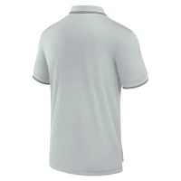 Men's Fanatics Gray Los Angeles Rams Front Office Pique Polo