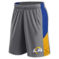 Men's Fanatics Gray Los Angeles Rams Logo Shorts