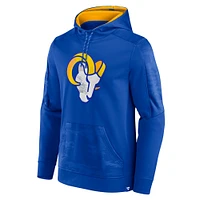 Men's Fanatics Royal/Gold Los Angeles Rams On The Ball Defender Pullover Hoodie