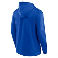Men's Fanatics Royal/Gold Los Angeles Rams On The Ball Defender Pullover Hoodie