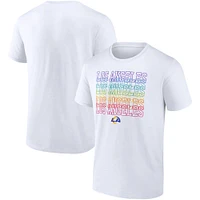 Men's Fanatics White Los Angeles Rams City Pride Team T-Shirt