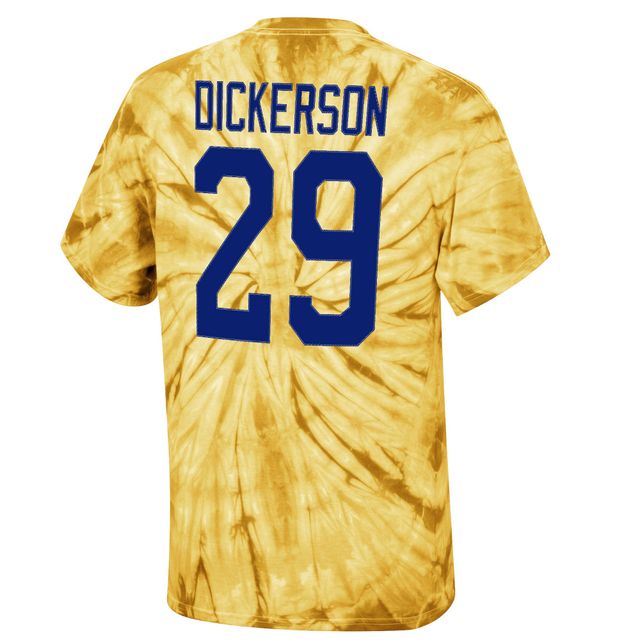 T-shirt doré avec nom et numéro de joueur retraité Mitchell & Ness Eric Dickerson des Los Angeles Rams pour hommes