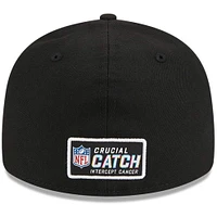 Casquette ajustée 59FIFTY Low Profile NFL Crucial Catch Los Angeles Rams 2023 New Era pour homme, noire