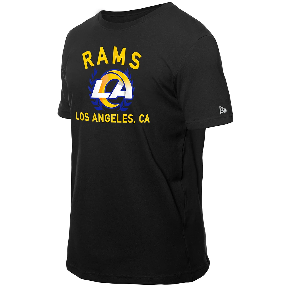 Men's New Era Black Los Angeles Rams 2025 NFL Draft T-Shirt