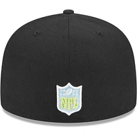 Men's New Era Black Los Angeles Rams Multi 59FIFTY Fitted Hat