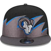 Men's New Era Black Los Angeles Rams Tidal 9FIFTY Snapback Hat