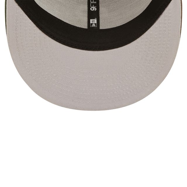Casquette camionneur Los Angeles Rams New Era Camo/Olive pour homme 9FIFTY - Casquette à bouton-pression