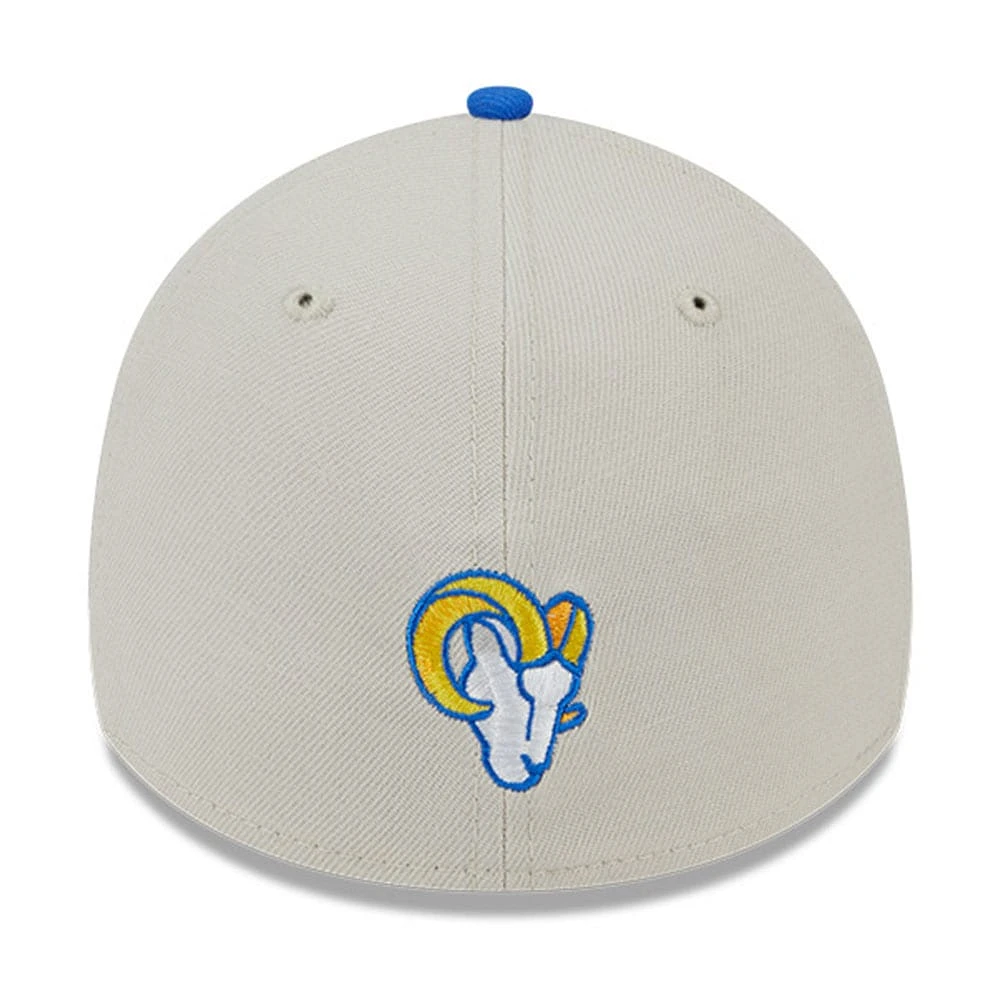 Men's New Era  Cream Los Angeles Rams 2023 NFL Draft 39THIRTY Flex Hat