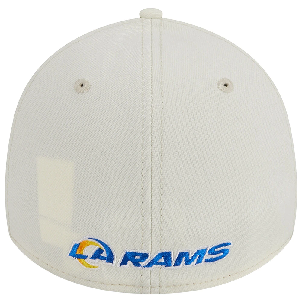 Men's New Era Cream Los Angeles Rams Classic 39THIRTY Flex Hat