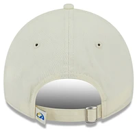 Men's New Era Cream Los Angeles Rams Core Classic 2.0 9TWENTY Adjustable Hat