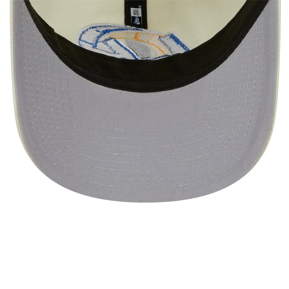 Men's New Era Cream Los Angeles Rams Core Classic 2.0 9TWENTY Adjustable Hat