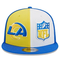 Men's New Era Gold/Royal Los Angeles Rams 2023 Sideline 9FIFTY Snapback Hat