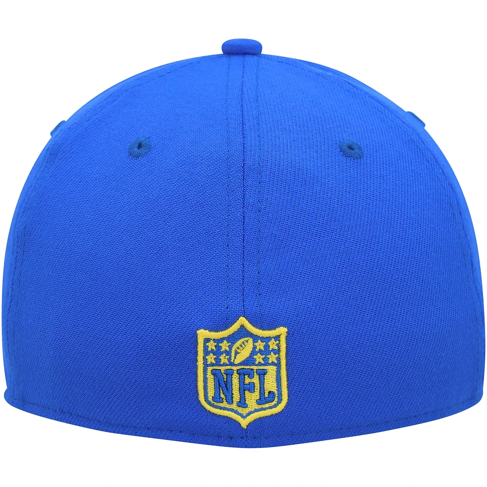 Men's New Era Gold/Royal Los Angeles Rams Shattered 39THIRTY Flex Hat
