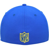 Men's New Era Gold/Royal Los Angeles Rams Shattered 39THIRTY Flex Hat