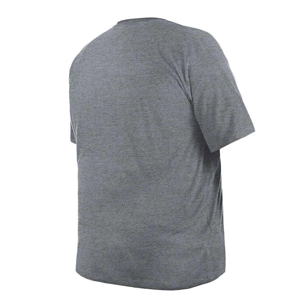 Men's New Era  Gray Los Angeles Rams Big & Tall Helmet T-Shirt