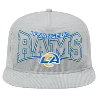 Men's New Era  Gray Los Angeles Rams Corduroy Golfer Adjustable Hat