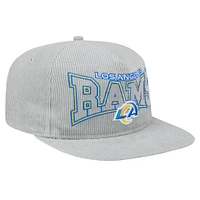 Men's New Era  Gray Los Angeles Rams Corduroy Golfer Adjustable Hat