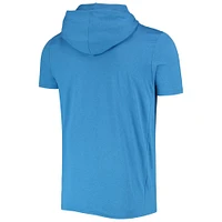 Men's New Era Heathered Blue Los Angeles Rams Team Brushed Hoodie T-Shirt