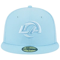 Men's New Era Light Blue Los Angeles Rams Color Pack Brights 59FIFTY Fitted Hat