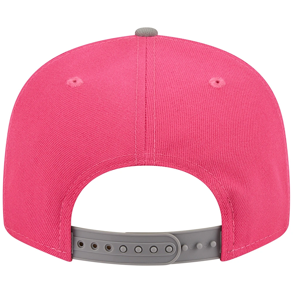 Men's New Era Pink/Gray Los Angeles Rams 2-Tone Color Pack 9FIFTY Snapback Hat