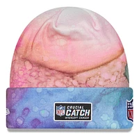 Men's New Era Pink Los Angeles Rams 2022 NFL Crucial Catch - Cuffed Knit Hat