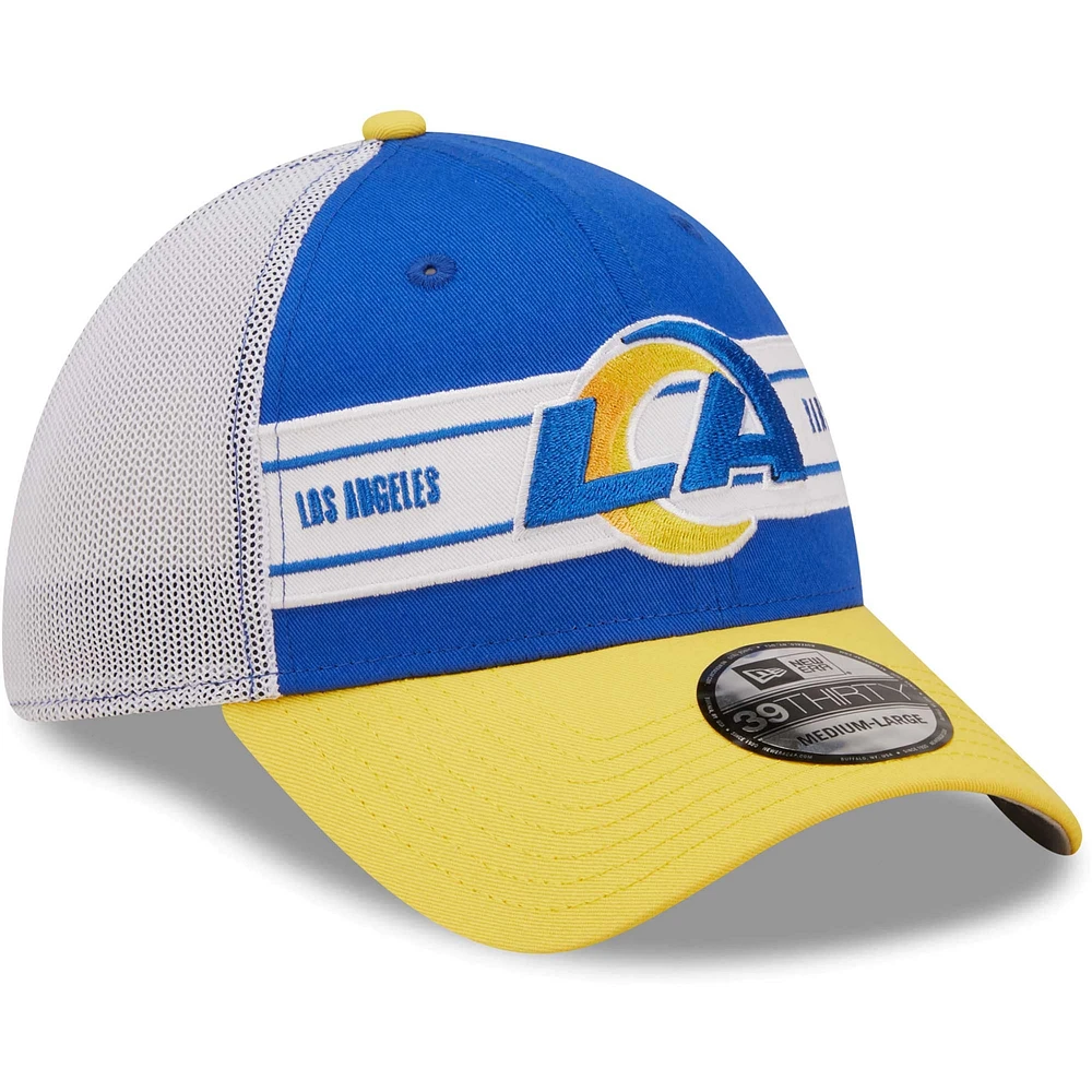 Men's New Era Royal/Gold Los Angeles Rams Team Banded 39THIRTY - Flex Hat