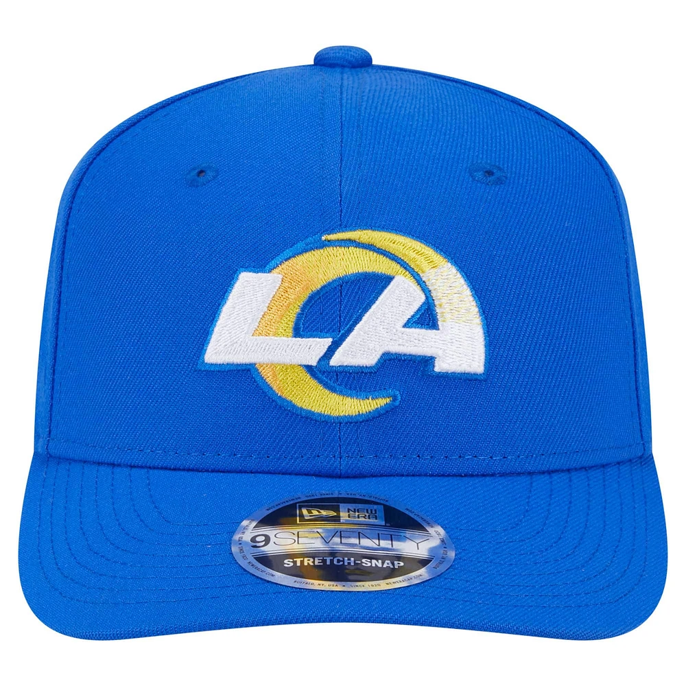 Men's New Era Royal Los Angeles Rams  9SEVENTY Stretch-Snap Hat