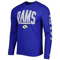 Men's New Era Royal Los Angeles Rams Combine Authentic Home Stadium Long Sleeve T-Shirt