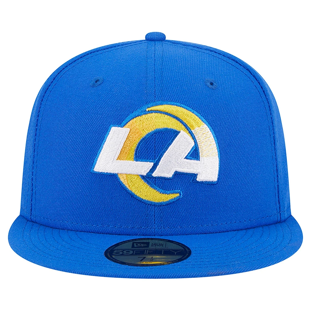 Men's New Era Royal Los Angeles Rams  Main 59FIFTY Fitted Hat
