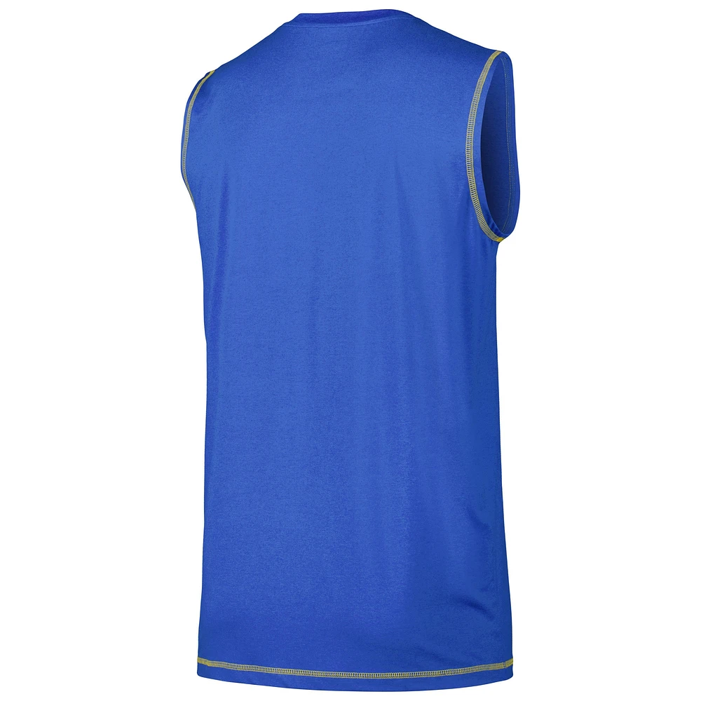 Men's New Era Royal Los Angeles Rams Tank Top