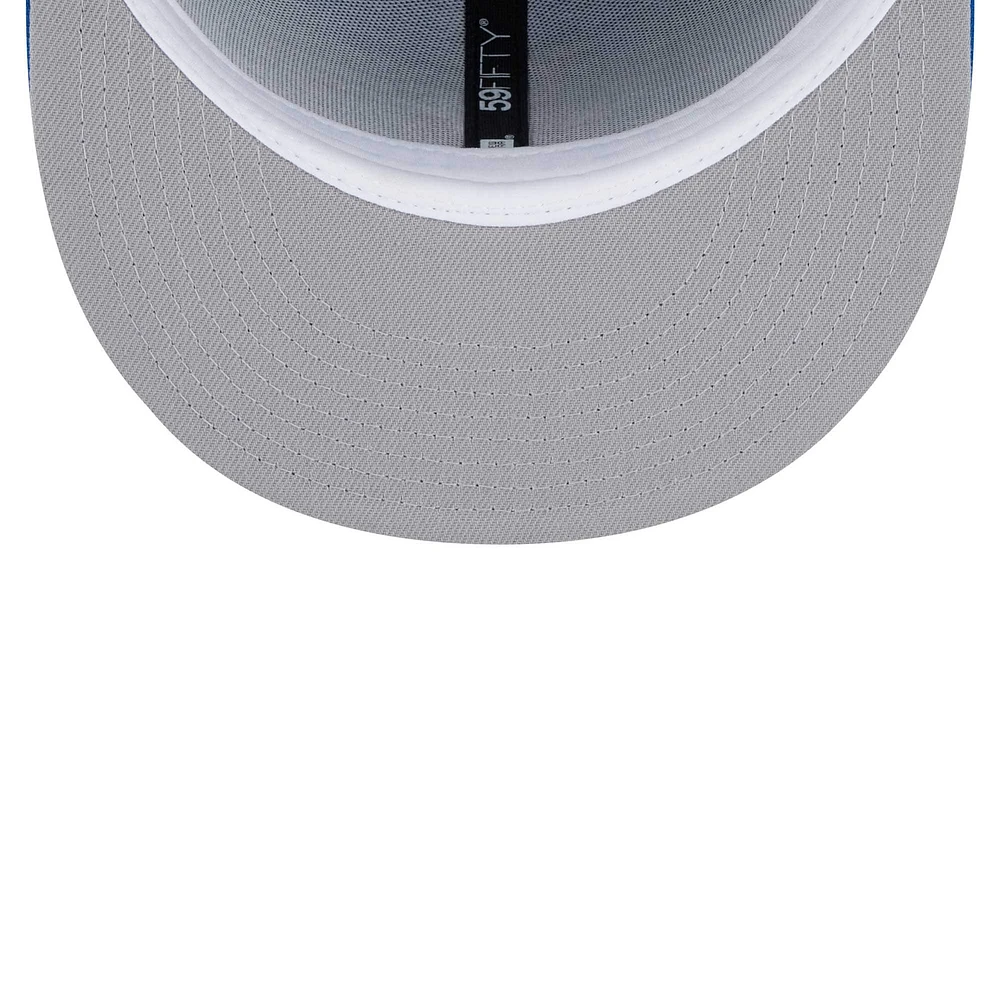 Men's New Era Royal Los Angeles Rams Tri-Tone 59FIFTY Fitted Hat