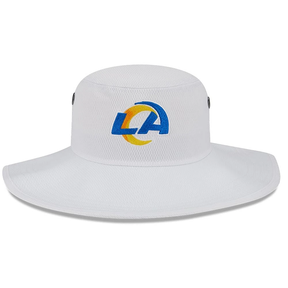 Men's New Era White Los Angeles Rams 2023 NFL Training Camp Panama Bucket Hat