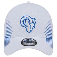 Men's New Era White Los Angeles Rams Active 39THIRTY Flex Hat