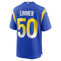 Men's Nike Beaux Limmer  Royal Los Angeles Rams Team Game Jersey