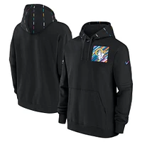 Men's Nike  Black Los Angeles Rams 2023 NFL Crucial Catch Club Pullover Hoodie