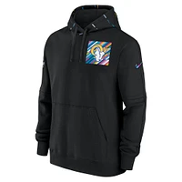 Men's Nike  Black Los Angeles Rams 2023 NFL Crucial Catch Club Pullover Hoodie
