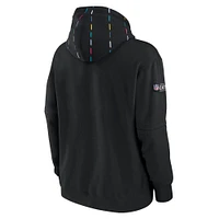 Men's Nike  Black Los Angeles Rams 2023 NFL Crucial Catch Club Pullover Hoodie