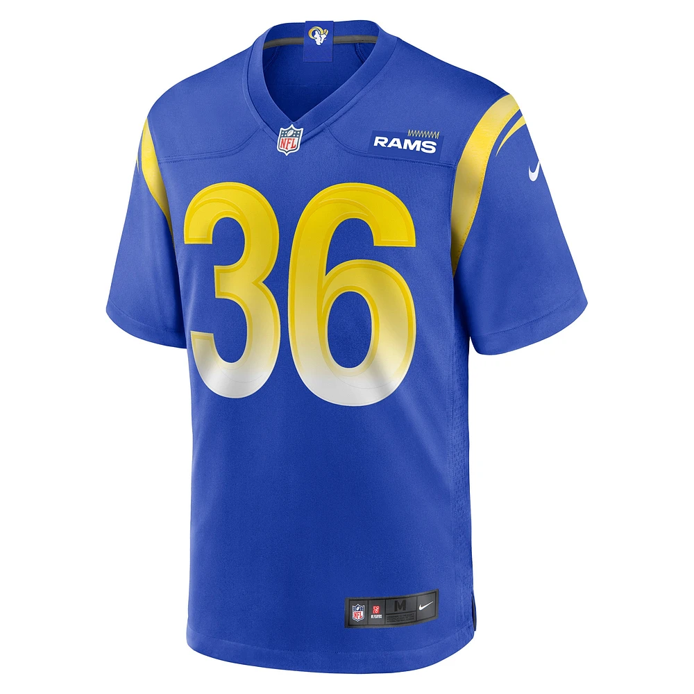 Men's Nike Charles Woods  Royal Los Angeles Rams Game Jersey