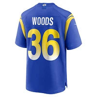 Men's Nike Charles Woods  Royal Los Angeles Rams Game Jersey
