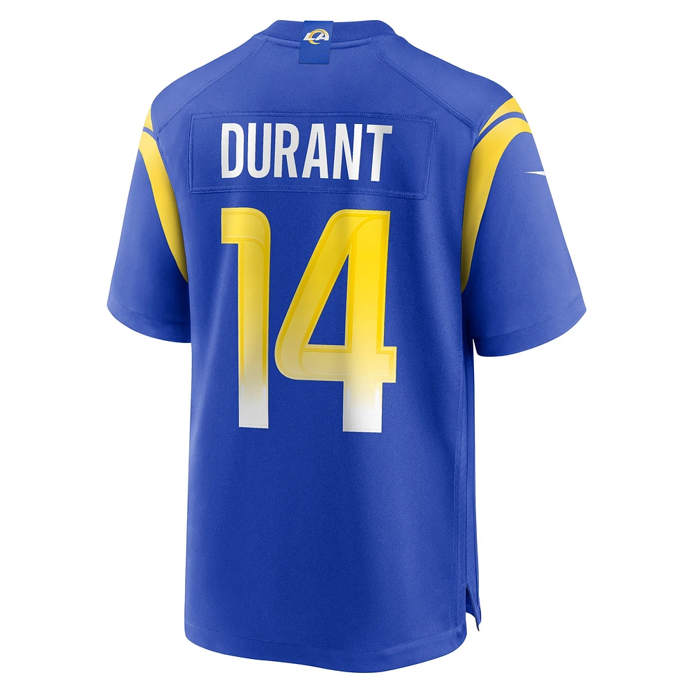 Men's Nike Cobie Durant Royal Los Angeles Rams Game Player Jersey
