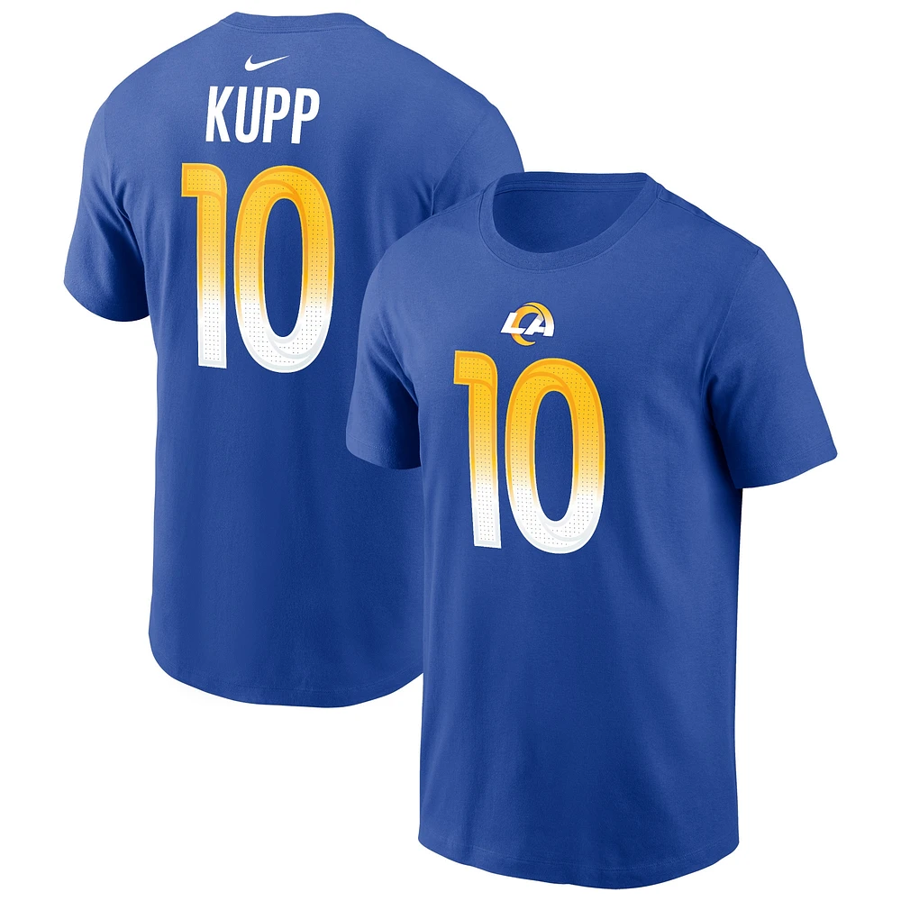 Men's Nike Cooper Kupp Royal Los Angeles Rams Player Name & Number T-Shirt