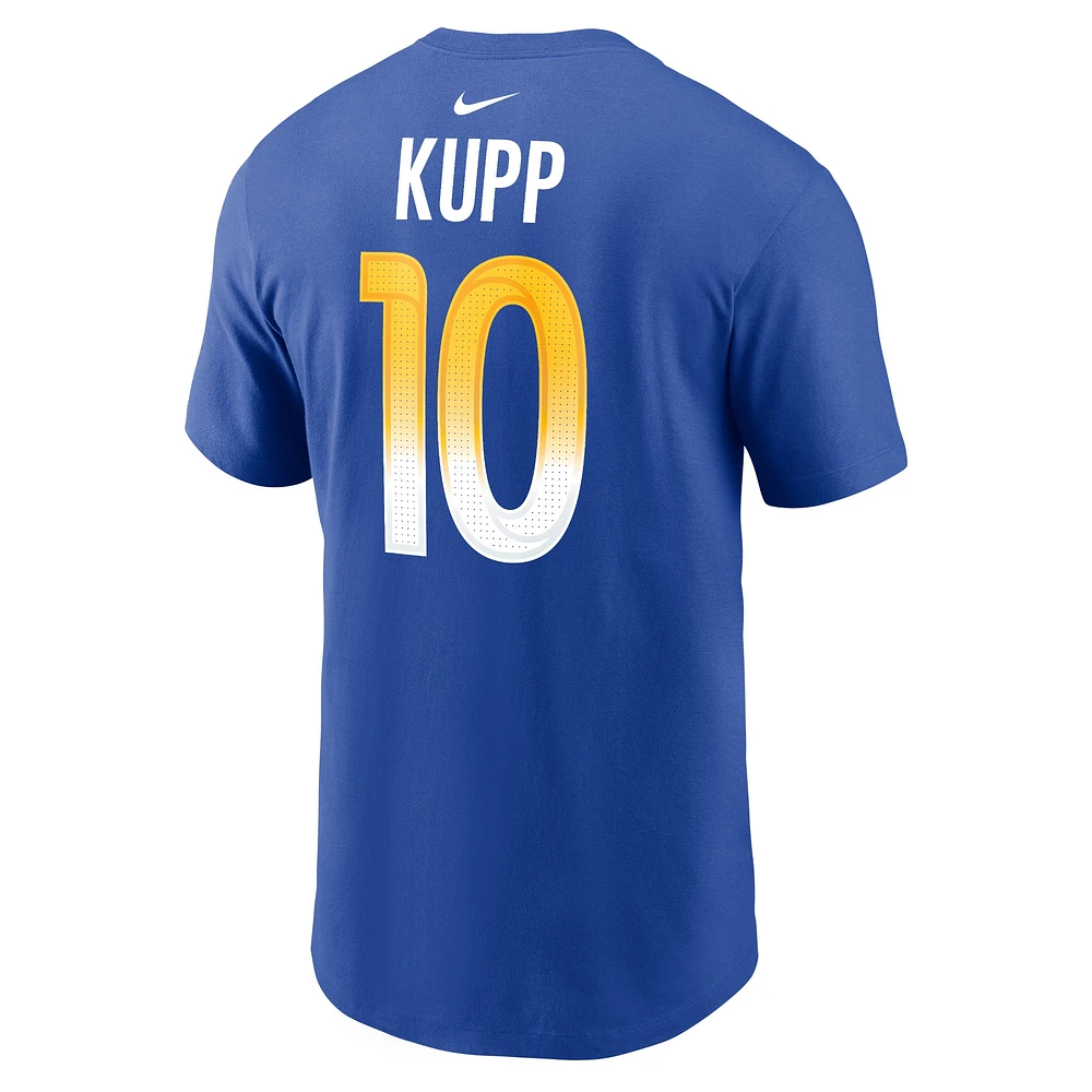 Men's Nike Cooper Kupp Royal Los Angeles Rams Player Name & Number T-Shirt
