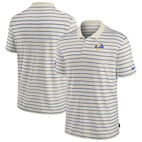 Men's Nike Cream Los Angeles Rams Sideline Lock Up Victory Performance Polo