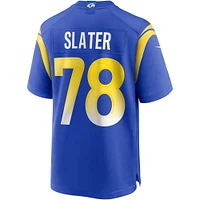 Men's Nike Jackie Slater Royal Los Angeles Rams Game Retired Player Jersey